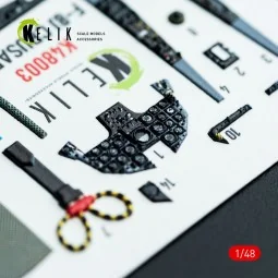 F-8J Crusader - interior 3D decals for Hasegawa kit, 1/48 - Kelik K...