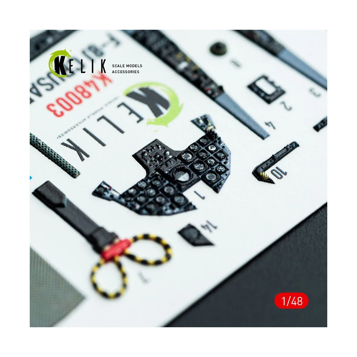 F-8J Crusader - interior 3D decals for Hasegawa kit, 1/48 - Kelik K... F-8J Crusader - interior 3D decals for Hasegawa kit, 1/48 - Kelik K...
