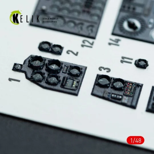 Do-217 K/M - interior 3D decals for ICM kit, 1/48 - Kelik K48142