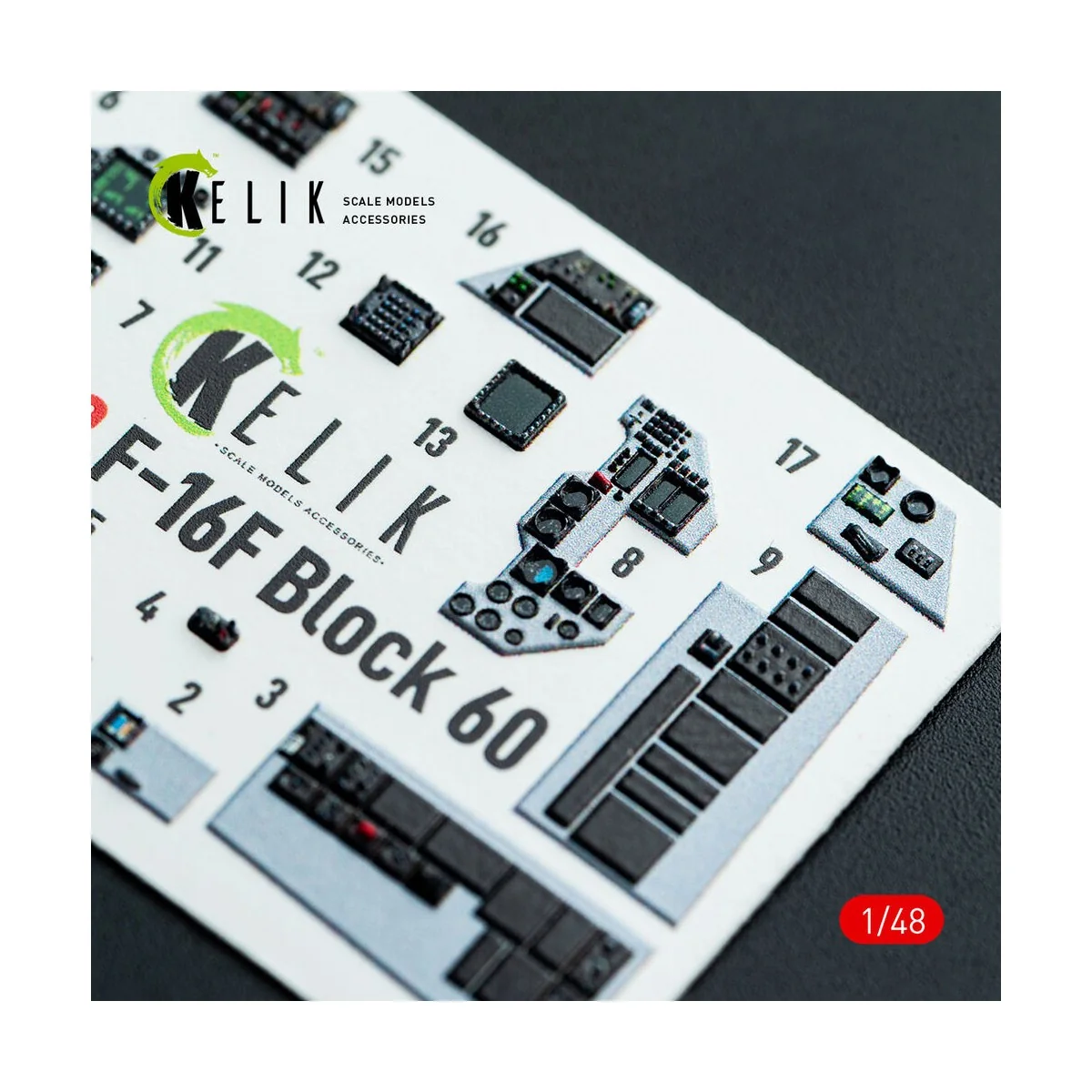 F-16F Block 60 - interior 3D decals for Hasegawa kit, 1/48 - Kelik ...