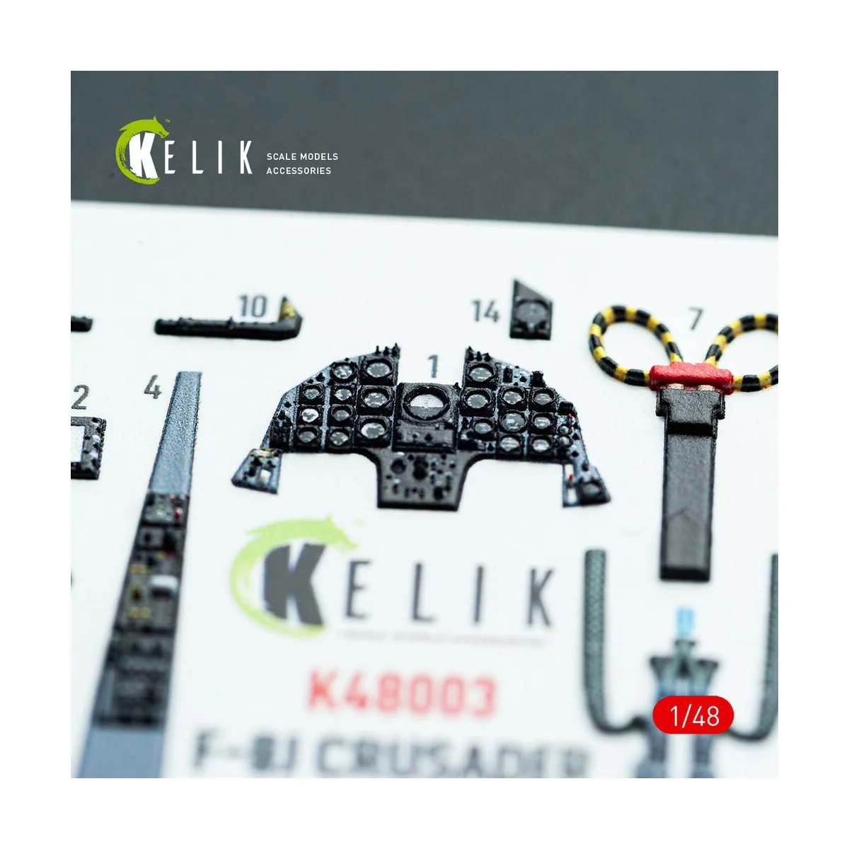 F-8J Crusader - interior 3D decals for Hasegawa kit, 1/48 - Kelik K... F-8J Crusader - interior 3D decals for Hasegawa kit, 1/48 - Kelik K...
