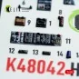 Harrier GR1/GR3 interior 3D decals for Kinetic kit, 1/48 - Kelik K4...