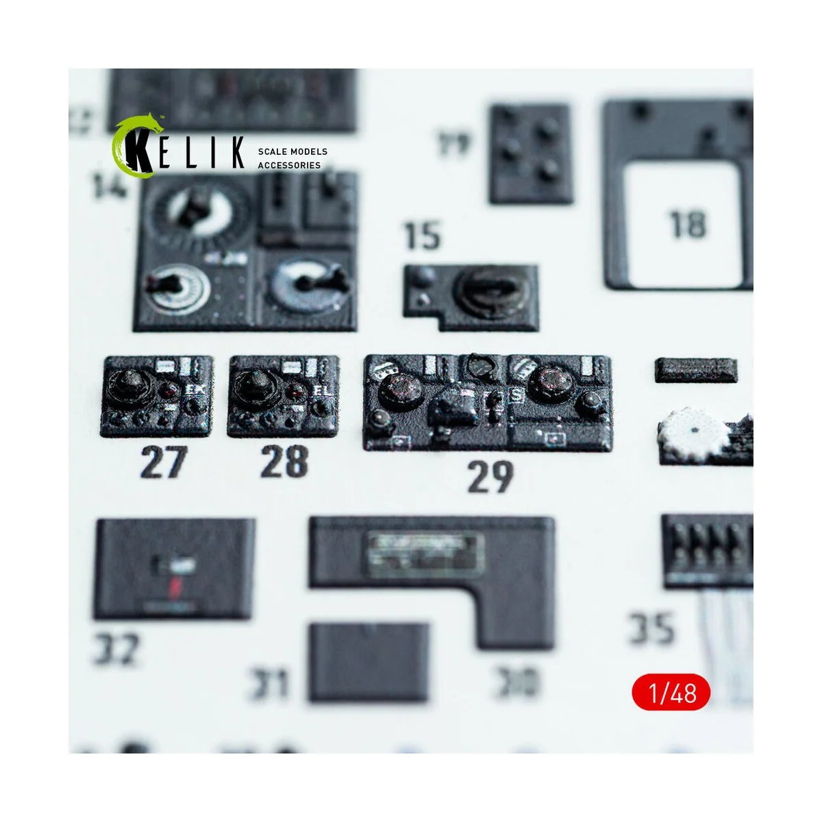 Do-217 K/M - interior 3D decals for ICM kit, 1/48 - Kelik K48142