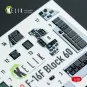 F-16F Block 60 - interior 3D decals for Hasegawa kit - Kelik K48128