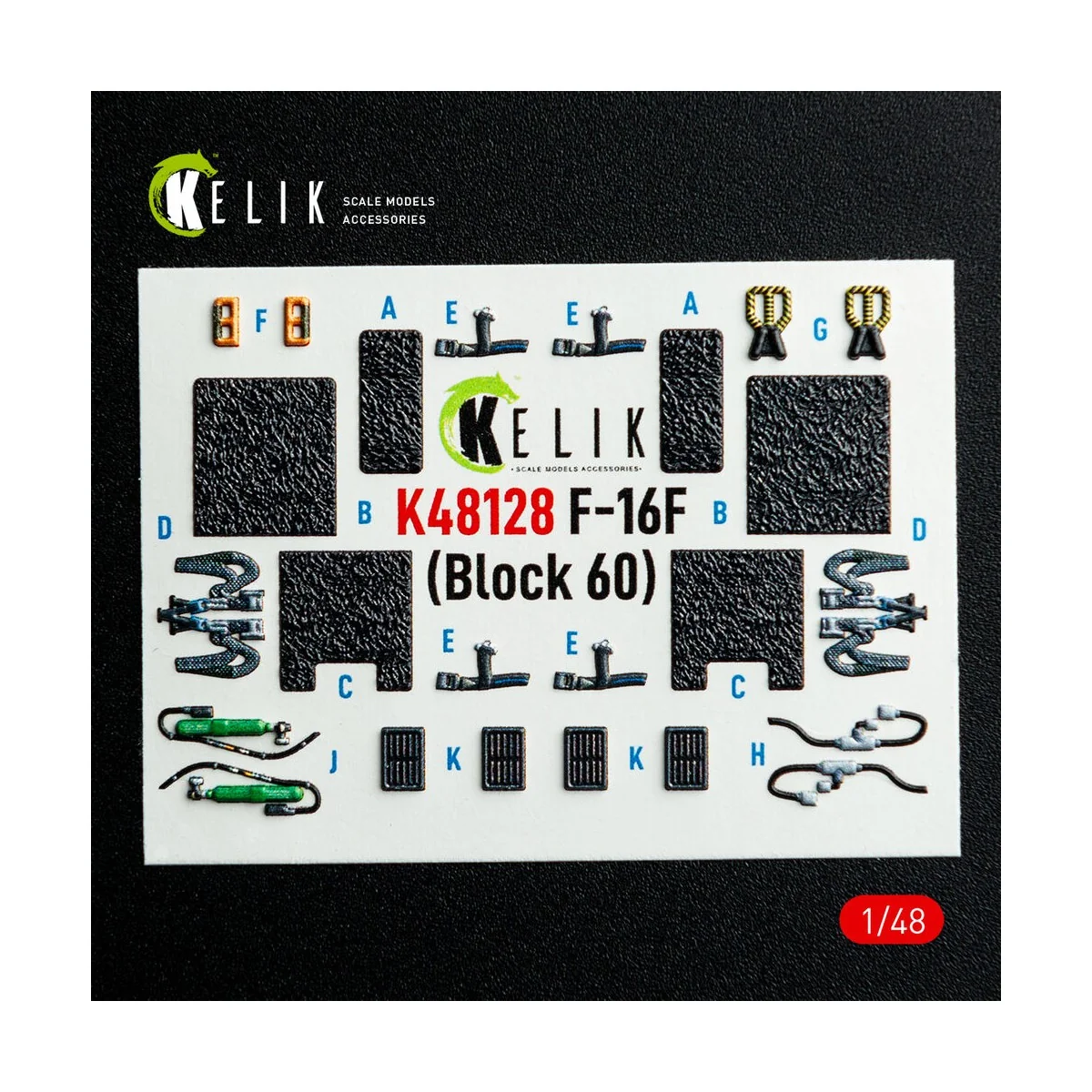 F-16F Block 60 - interior 3D decals for Hasegawa kit, 1/48 - Kelik ...