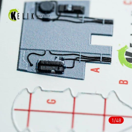 AV-8B Harrier - interior 3D decals for Hasegawa kit, 1/48 - Kelik K...