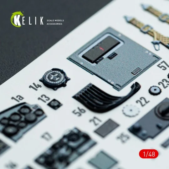 Do-217 N/J - interior 3D decals for ICM kit, 1/48 - Kelik K48143