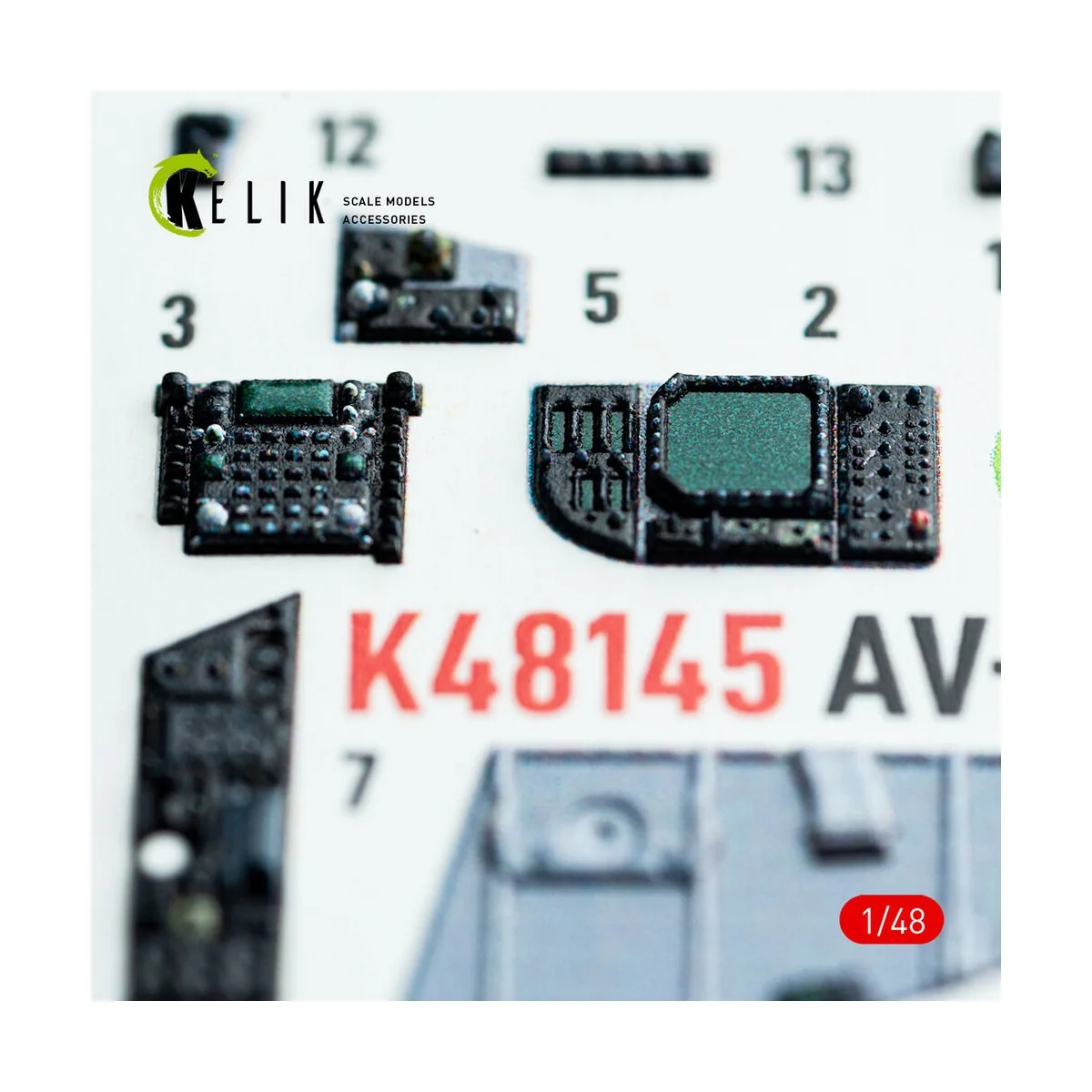 AV-8B Harrier - interior 3D decals for Hasegawa kit - Kelik K48145