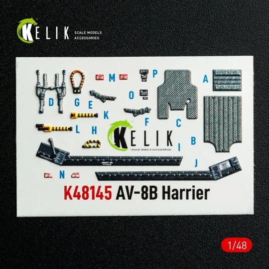 AV-8B Harrier - interior 3D decals for Hasegawa kit - Kelik K48145