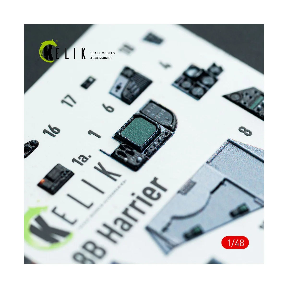 AV-8B Harrier - interior 3D decals for Hasegawa kit - Kelik K48145