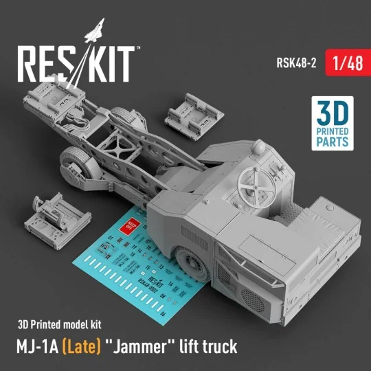 MJ-1A (Late) Jammer lift truck (3D Printed model kit), 1/48 - ResKi...