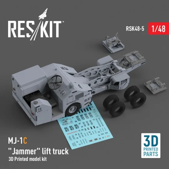 MJ-1C Jammer lift truck (3D Printed model kit), 1/48 - ResKit Model...