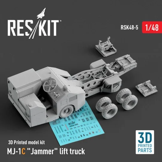 MJ-1C Jammer lift truck (3D Printed model kit), 1/48 - ResKit Model...