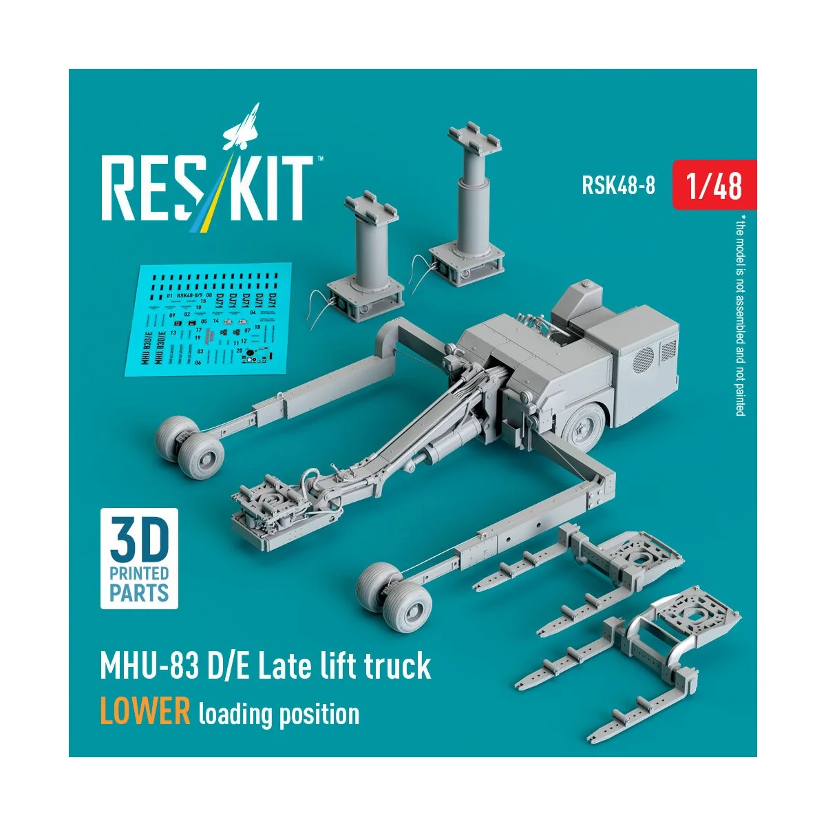MHU-83 D/E Late lift truck LOWER loading position (3D Printed model...