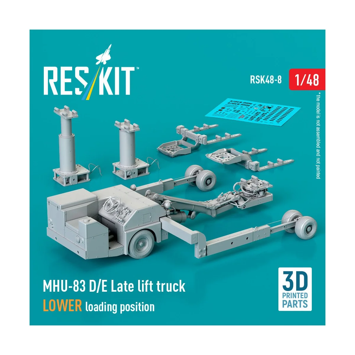 MHU-83 D/E Late lift truck LOWER loading position (3D Printed model... MHU-83 D/E Late lift truck LOWER loading position (3D Printed model...