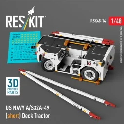 US NAVY A/S32A-49 (short) Deck Tractor (3D Printed model kit), 1/48...
