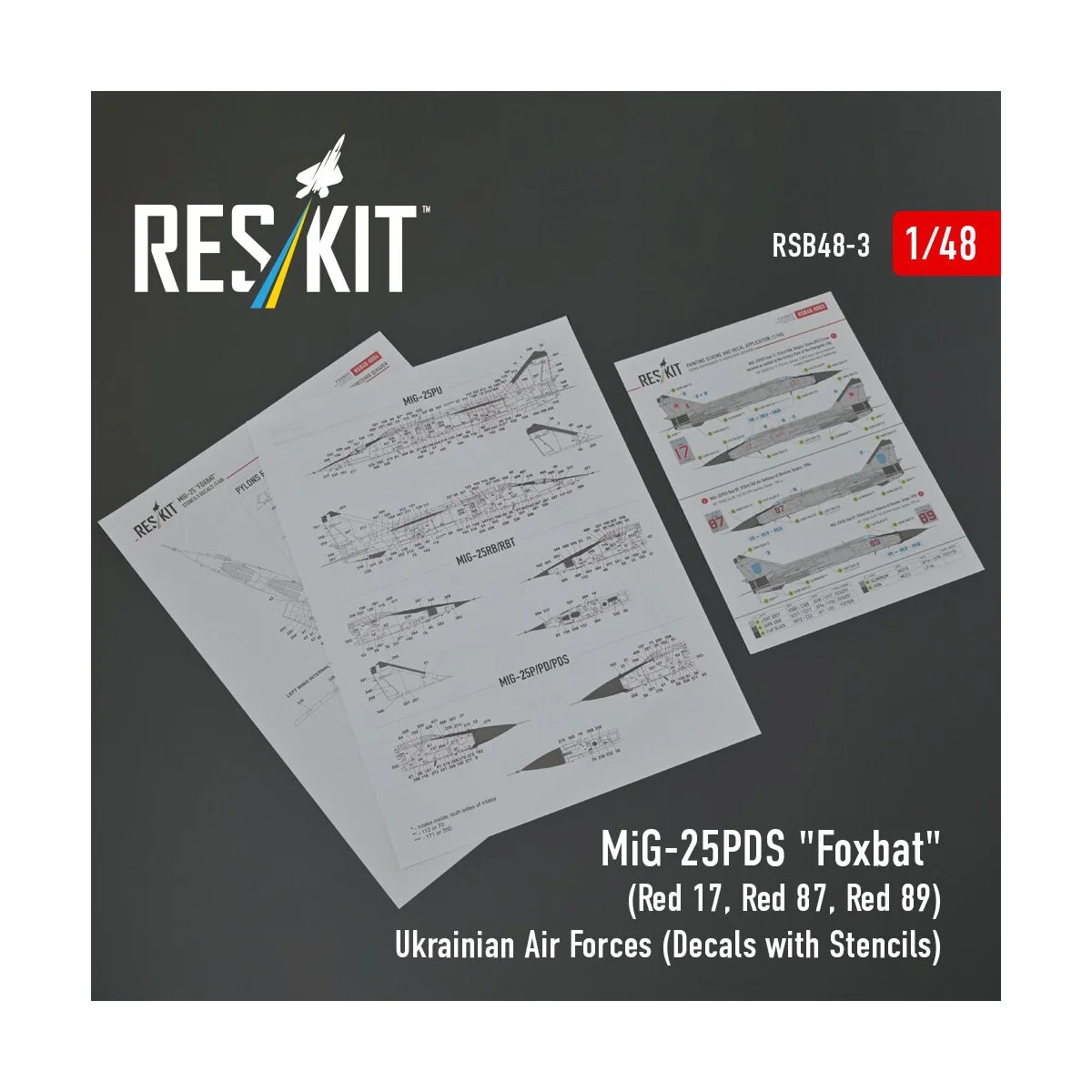 MiG-25PDS Foxbat (Red 17, Red 87, Red 89) Ukrainian Air Forces (Dec... MiG-25PDS Foxbat (Red 17, Red 87, Red 89) Ukrainian Air Forces (Dec...