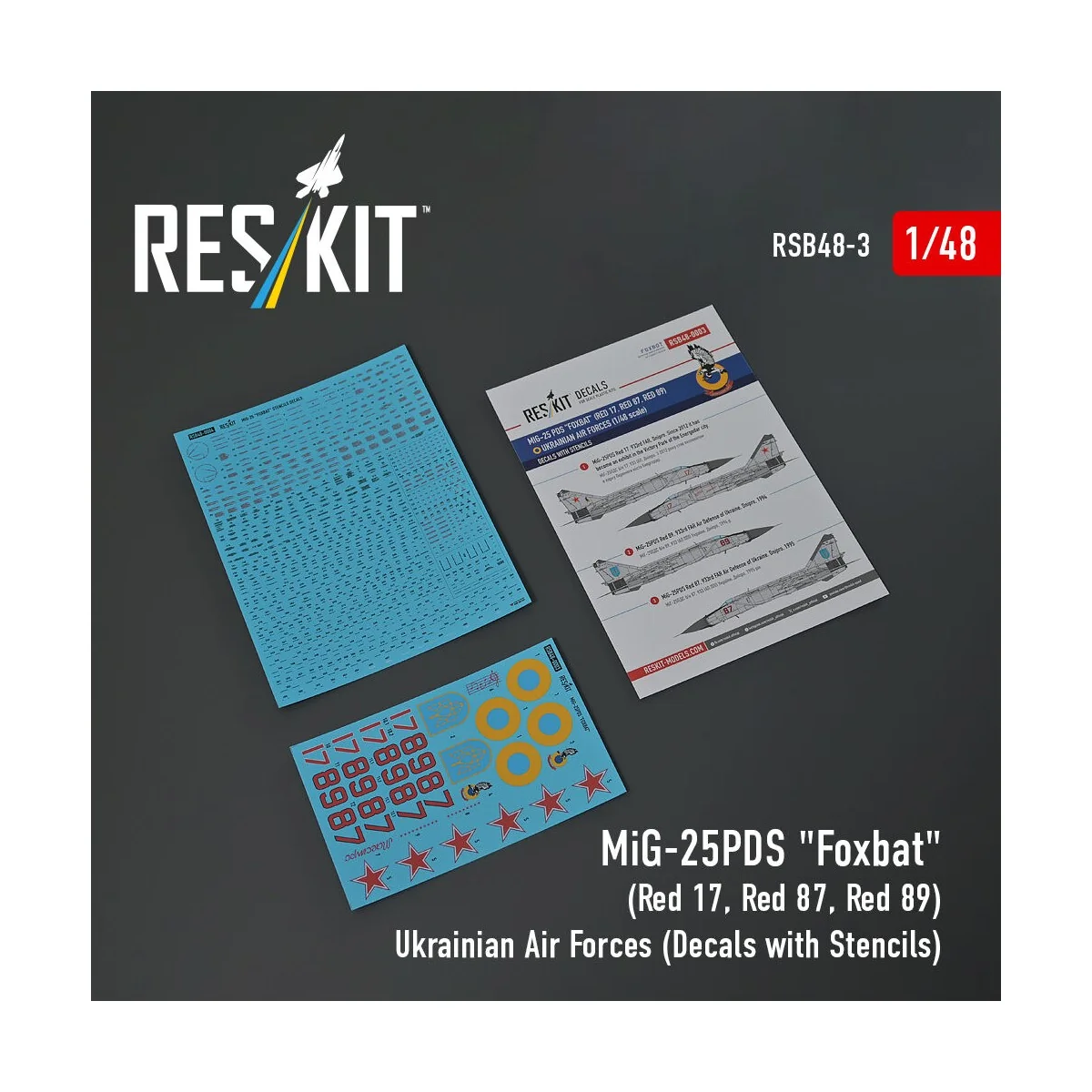 MiG-25PDS Foxbat (Red 17, Red 87, Red 89) Ukrainian Air Forces (Dec... MiG-25PDS Foxbat (Red 17, Red 87, Red 89) Ukrainian Air Forces (Dec...