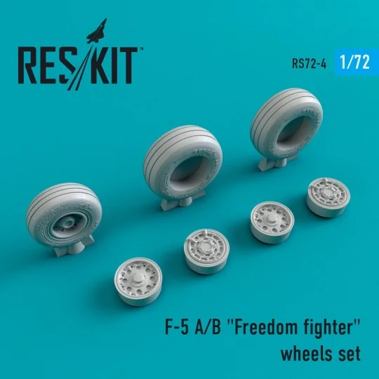 F-5 (A, B) Freedom fighter wheels set, 1/72 - ResKit Models RS72-0004