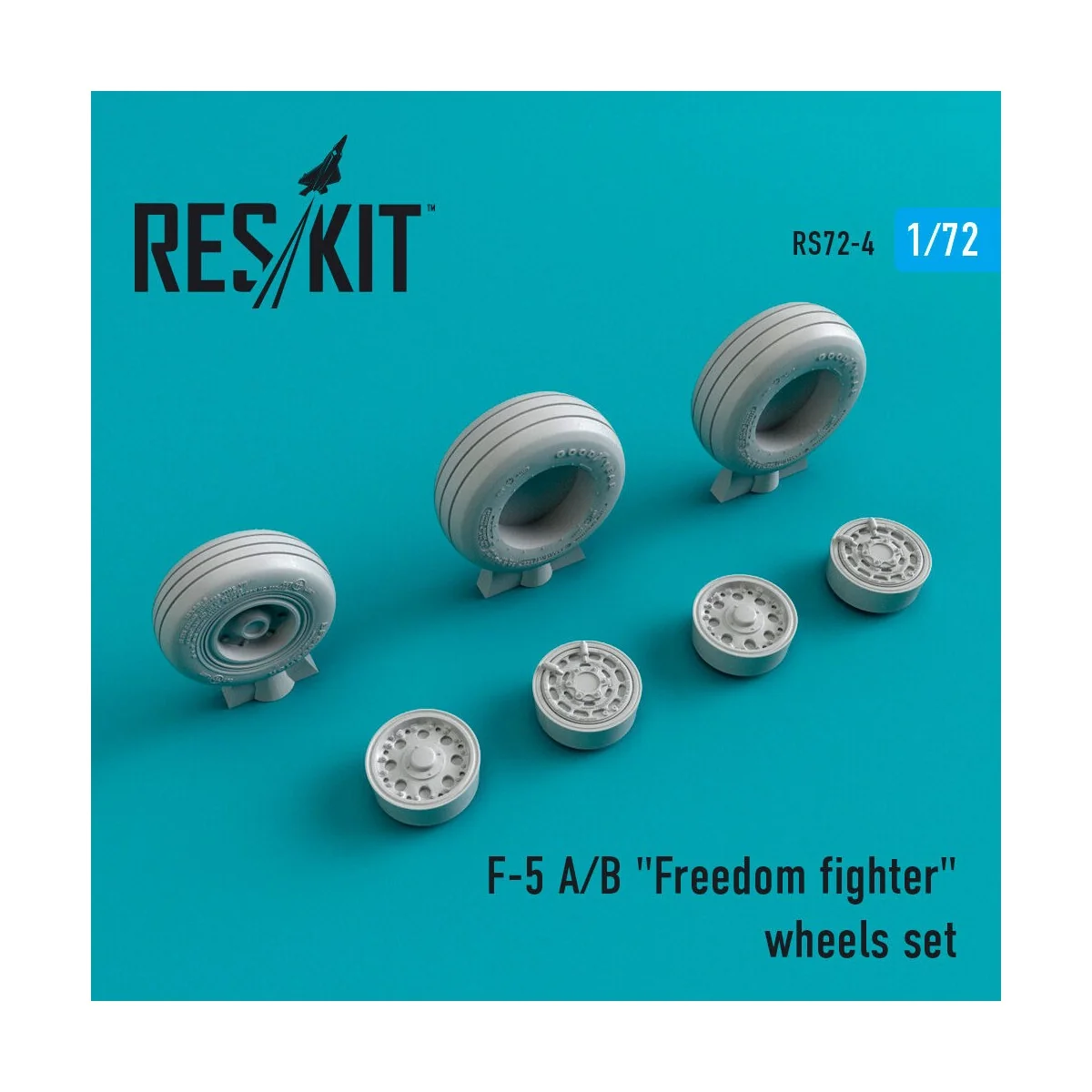 F-5 (A,B) Freedom fighter wheels set - ResKit Models RS72-0004