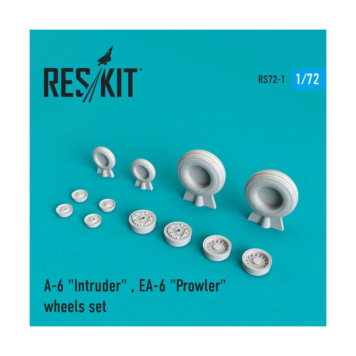A-6 Intruder / EA-6 Prowler wheels set (weighted) - ResKit Models R...