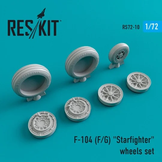 F-104 (F, G) Starfighter wheels set, 1/72 - ResKit Models RS72-0010 F-104 (F, G) Starfighter wheels set, 1/72 - ResKit Models RS72-0010