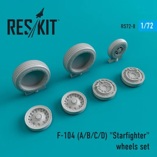 F-104 (A,B,C,D) Starfighter wheels set - ResKit Models RS72-0008