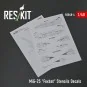 MiG-25 Foxbat Stencils Decals - ResKit Models RSB48-0004