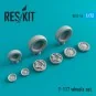 F-117 Nighthawk wheels set (weighted) - ResKit Models RS72-0016