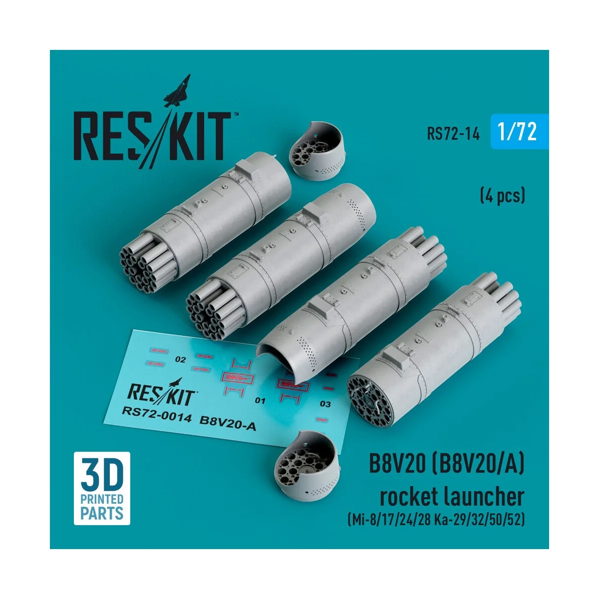 B8V20-? rocket launchers (4 pcs) (Mi-8/17/24/28, Ka-29/32/50/52) (3... B8V20-? rocket launchers (4 pcs) (Mi-8/17/24/28, Ka-29/32/50/52) (3...