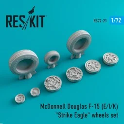 F-15 (E, I, K) Strike Eagle wheels set, 1/72 - ResKit Models RS72-0021