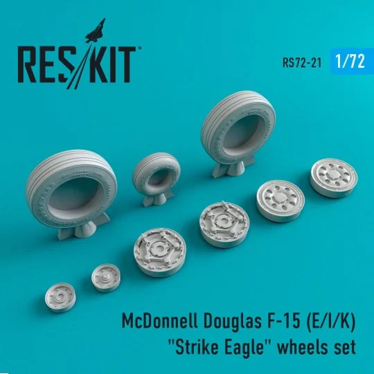 F-15 (E, I, K) Strike Eagle wheels set, 1/72 - ResKit Models RS72-0021 F-15 (E, I, K) Strike Eagle wheels set, 1/72 - ResKit Models RS72-0021