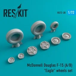F-15 (A,B) Eagle wheels set - ResKit Models RS72-0020