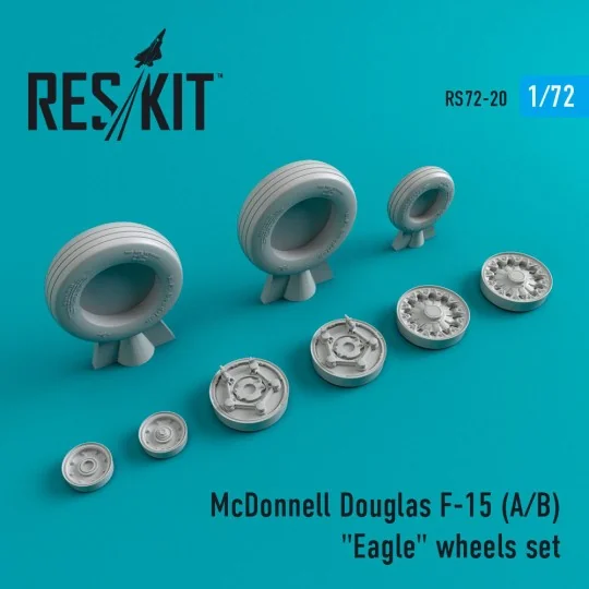 F-15 (A, B) Eagle wheels set, 1/72 - ResKit Models RS72-0020