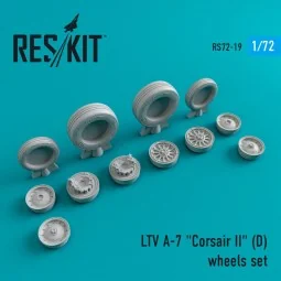 A-7D Corsair II wheels set, 1/72 - ResKit Models RS72-0019