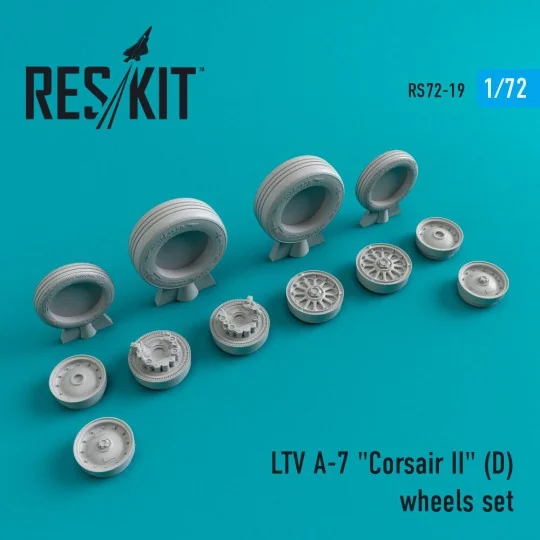 A-7D Corsair II wheels set, 1/72 - ResKit Models RS72-0019