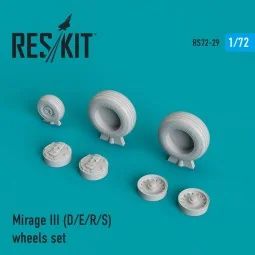 Mirage III (D,E,R,S) wheels set - ResKit Models RS72-0029