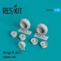Mirage III (B, C) wheels set, 1/72 - ResKit Models RS72-0028 Mirage III (B, C) wheels set, 1/72 - ResKit Models RS72-0028