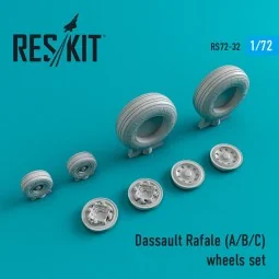 Rafale (A, B, C) wheels set, 1/72 - ResKit Models RS72-0032