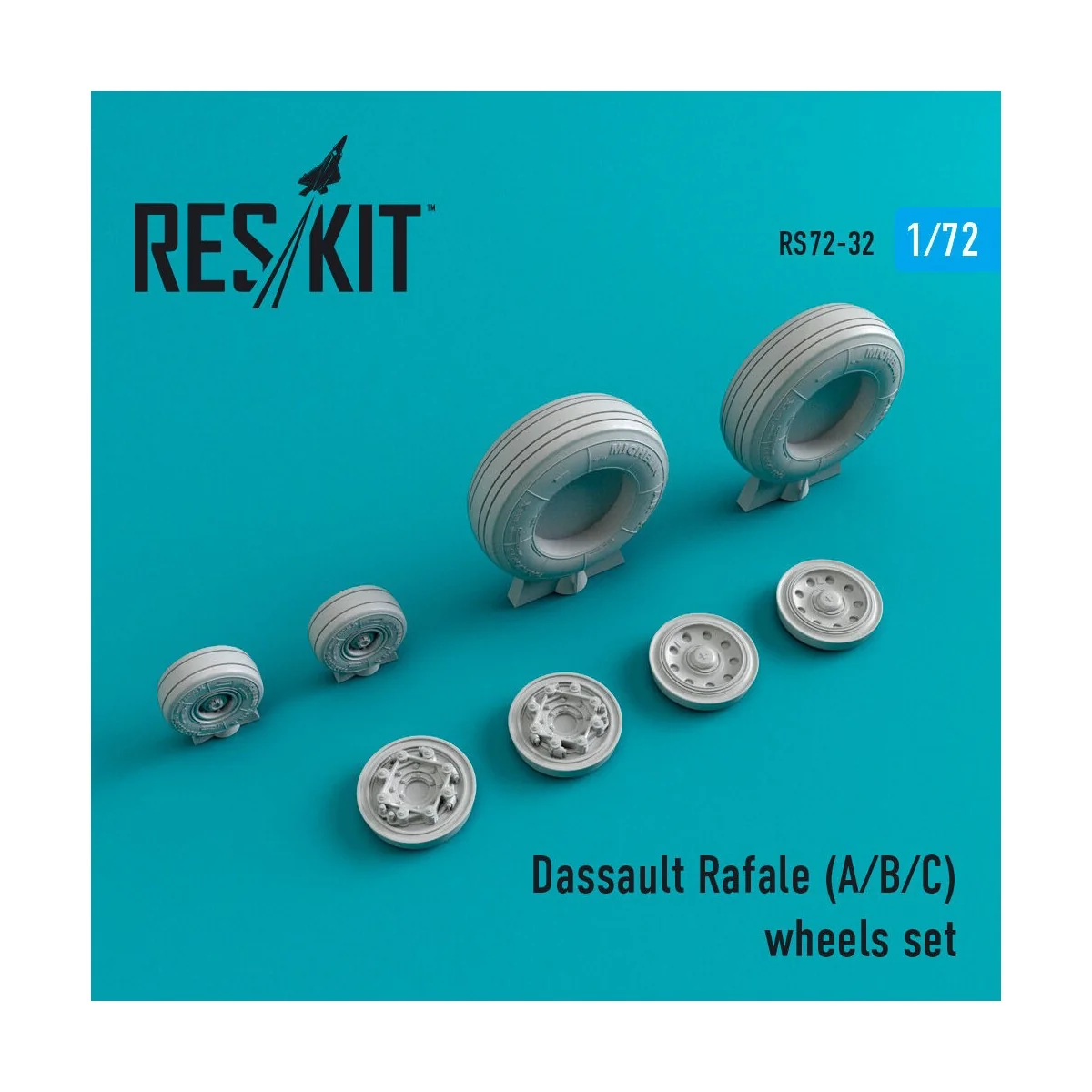 Rafale (A,B,C) wheels set - ResKit Models RS72-0032