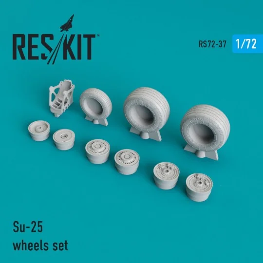 Su-25 wheels set, 1/72 - ResKit Models RS72-0037