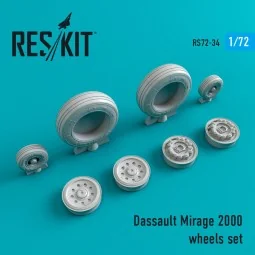 Mirage 2000 wheels set - ResKit Models RS72-0034