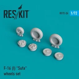 F-16I Sufa wheels set, 1/72 - ResKit Models RS72-0026