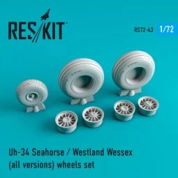 Uh-34 Seahorse/Westland Wessex (all versions) wheels set - ResKit M...
