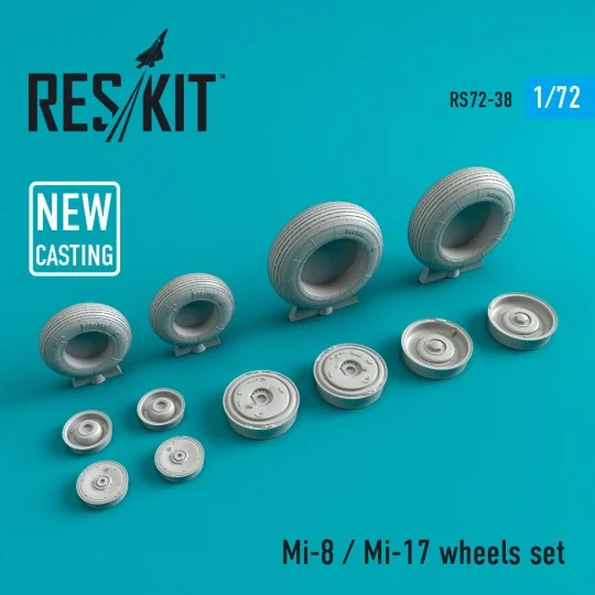 Mi-8/Mi-17 wheels set - ResKit Models RS72-0038