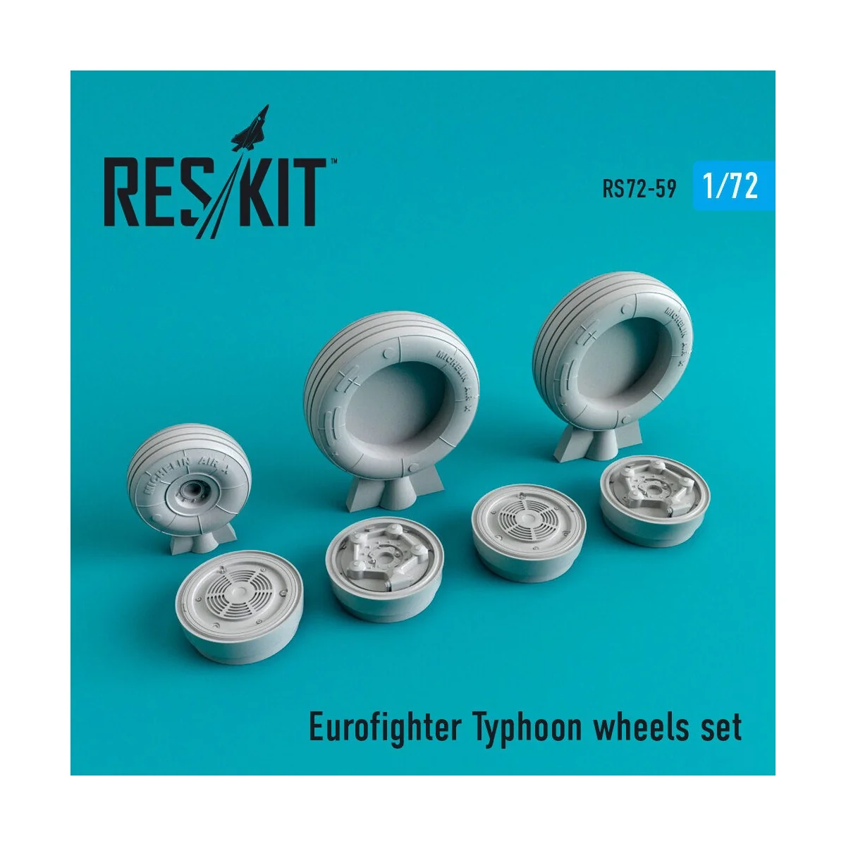Eurofighter Typhoon wheels set, 1/72 - ResKit Models RS72-0059