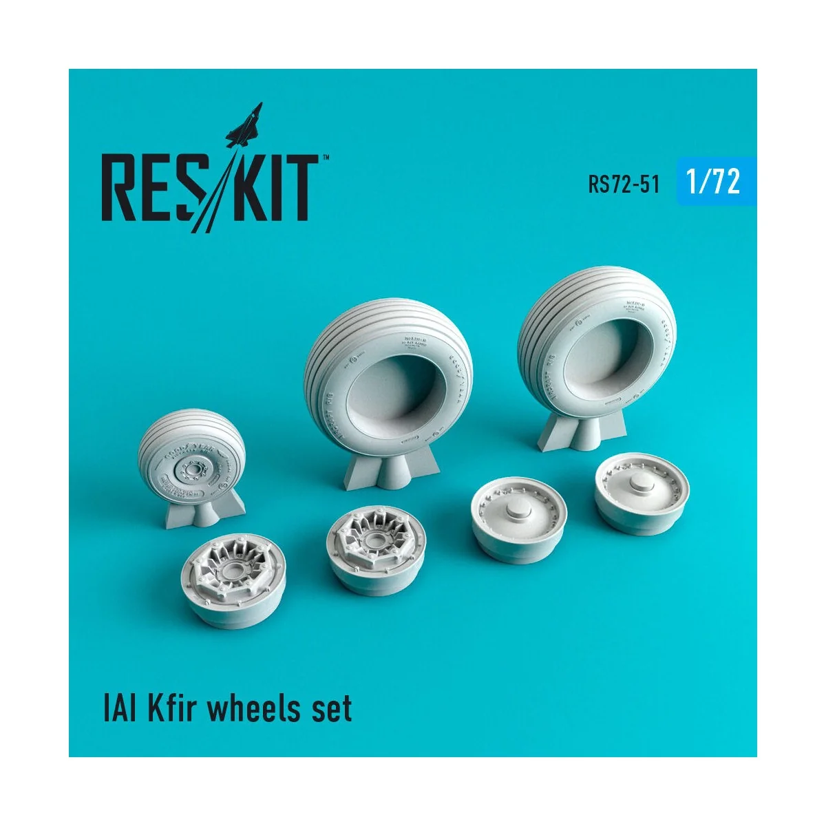 IAI Kfir wheels set, 1/72 - ResKit Models RS72-0051
