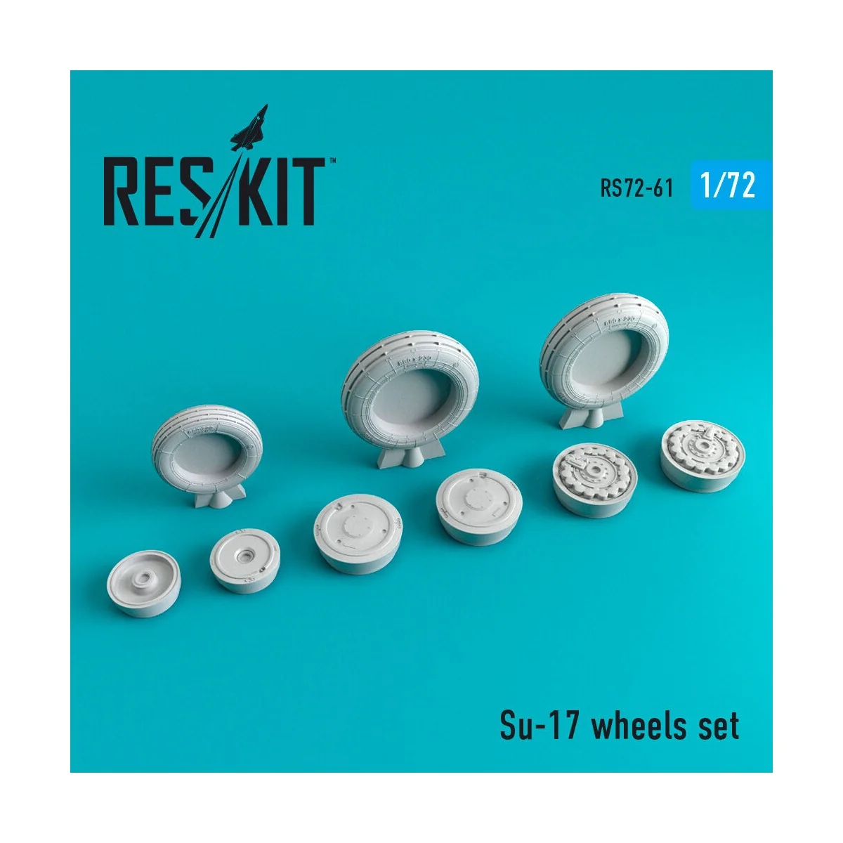 Su-17 wheels set, 1/72 - ResKit Models RS72-0061