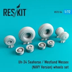 Uh-34 Seahorse/Westland Wessex (NAVY Version) wheels set, 1/72 - Re...