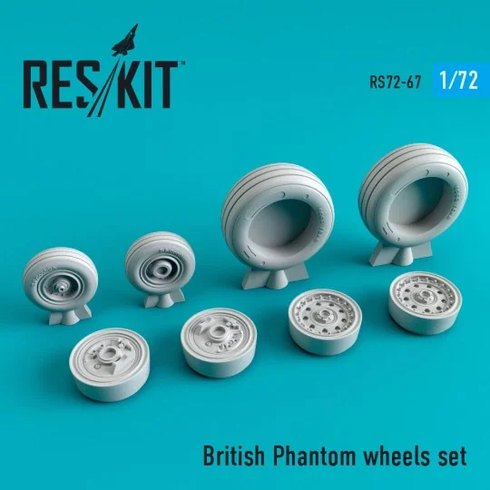 British Phantom wheels set - ResKit Models RS72-0067